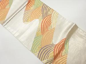 荒波模様織出し袋帯